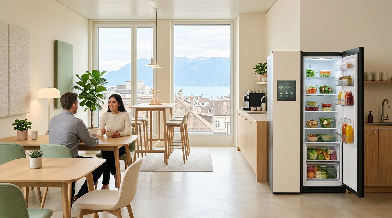 Repas d'entreprise à Lausanne : le frigo connecté pour vos équipes