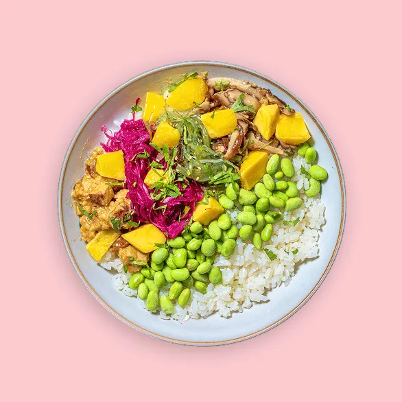Qibi meal Sweet Chili Mango Bowl