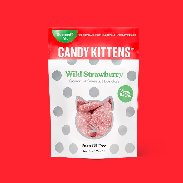 Qibi Kiosk Candy Kittens wild Strawberry Vegan Recipe